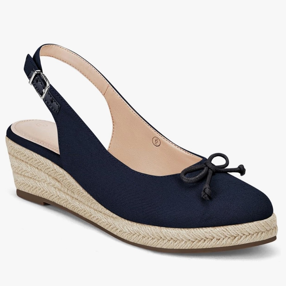 New in Box Womens Closed Toe Espadrilles Wedges Shoes Platform Slingback Sz 10